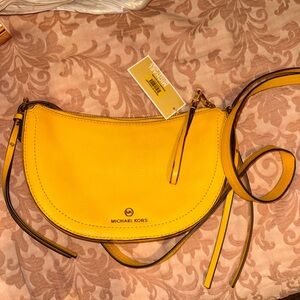 Michael Kors jet set crossbody bag yellow